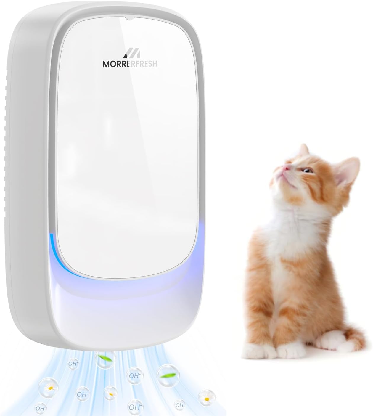 Cat Litter Deodorizer ā 99% Odor Eliminator for Strong Pet Odors, Plug In Negative Ion Air Purifier for Litter Box, Home, Kitchen, Bathroom, Ozone-Free & Quiet Portable