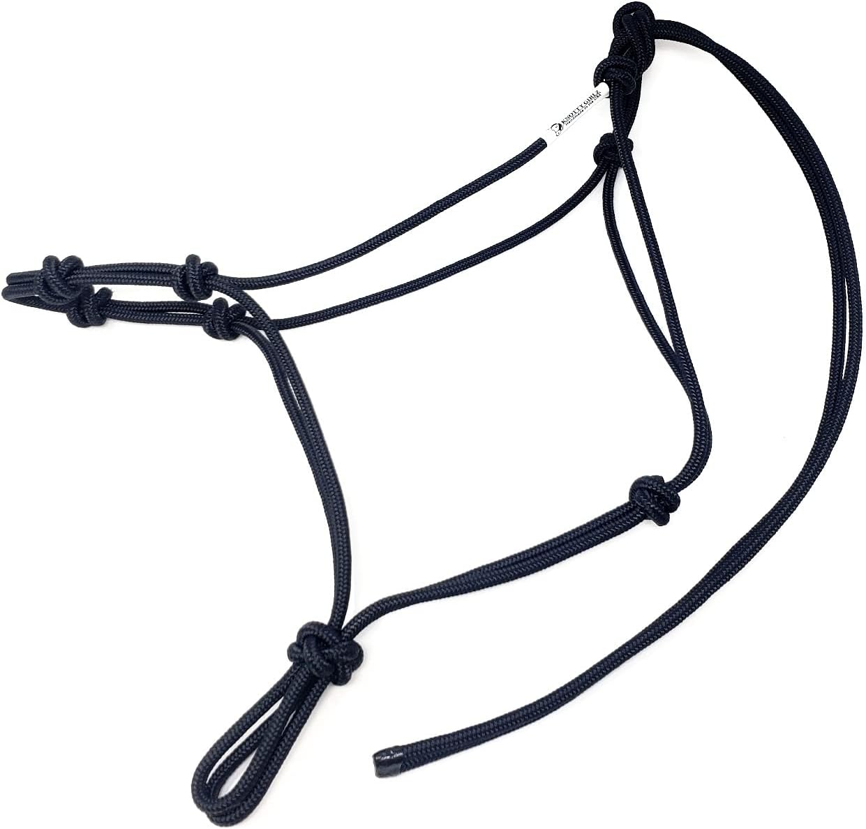Horse Rope Training Halter - 4 Knot 1/4" Stiff Halter Cord - Used by Famous Trainers Multiple Sizes Multiple Colors