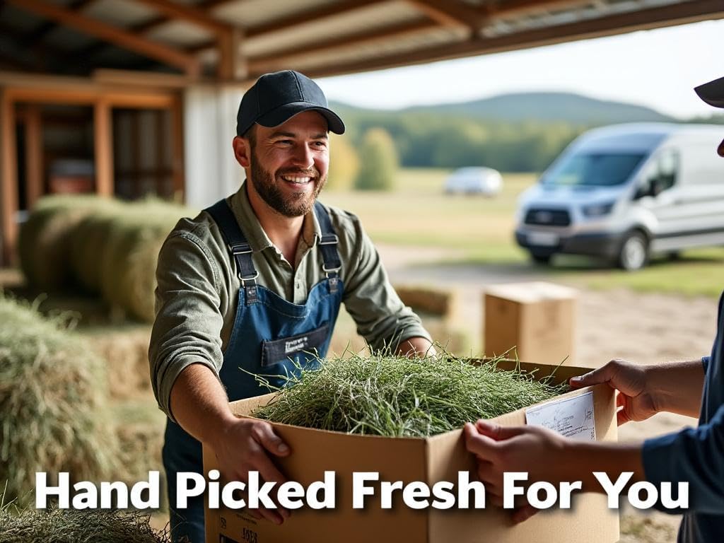 Blue Mountain Hay | Fresh Timothy Hay (40 Ounce) | Great for All Ages | High-Altitude Hay Pet Food for Rabbits, Guinea Pigs, Chinchillas, Hamsters, and Other Small Pets