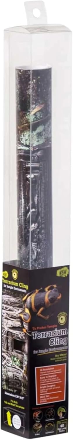 (05420 Temple Terrarium Cling, 40 Gallon,Multi-Colored