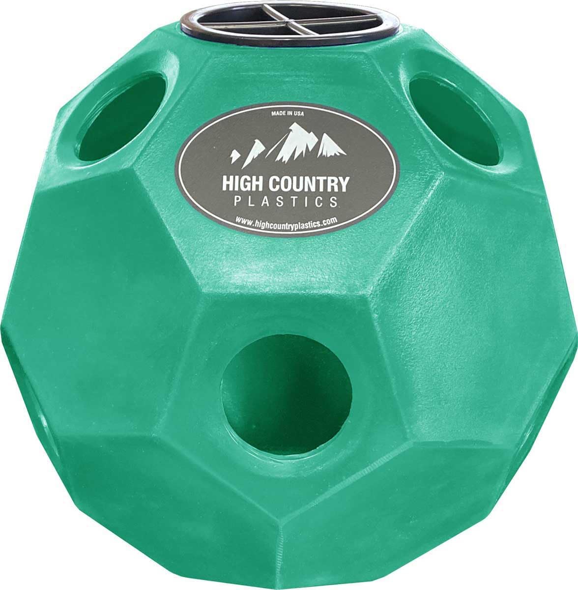 High Country Plastics Hay Play Ball Green