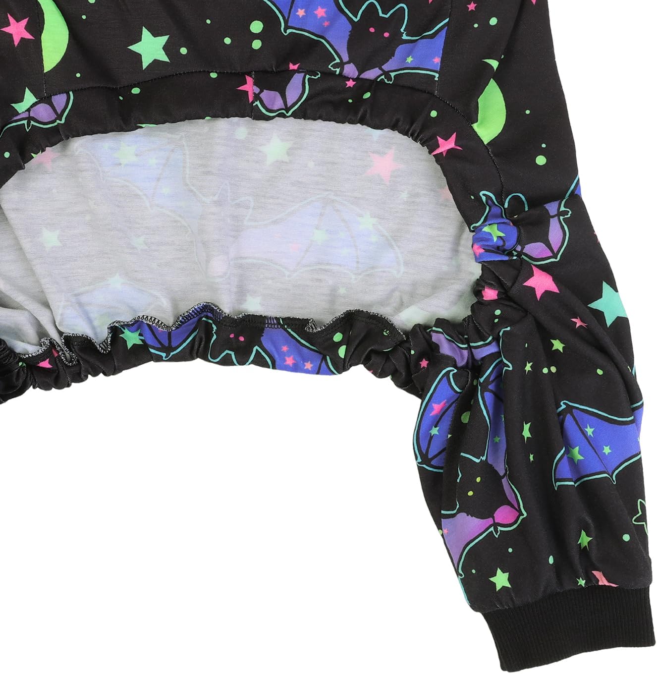 HDE Dog Pajamas One Piece Jumpsuit Lightweight Dog PJs Shirt for M-3XL Dogs Starry Bats - 2XL