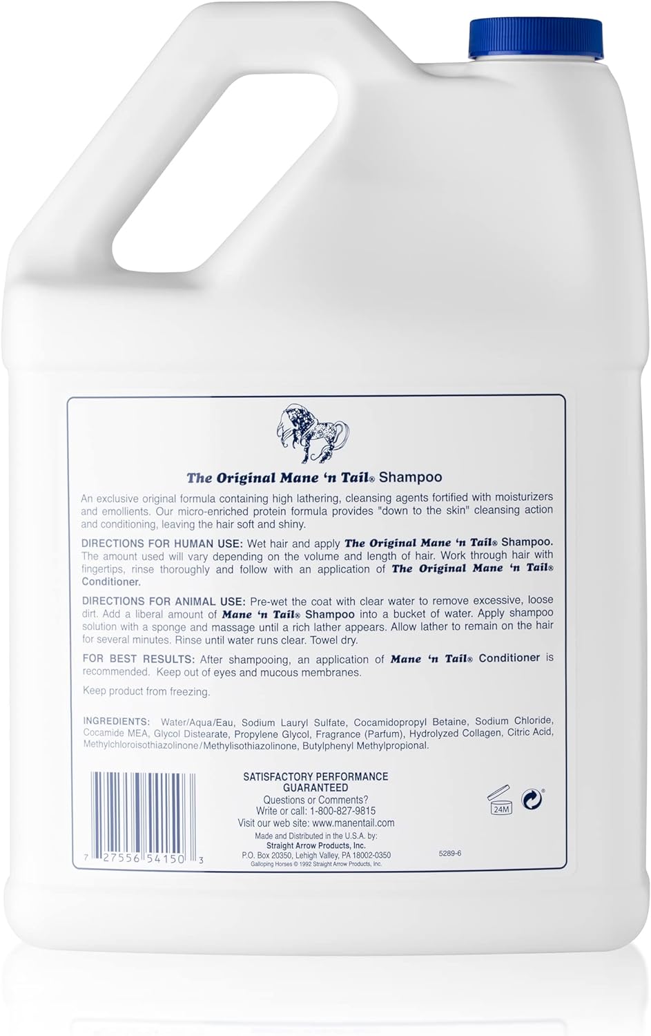 Mane 'n Tail Original Shampoo for Horses & Humans, for A Down to The Skin Clean (1 Gallon)