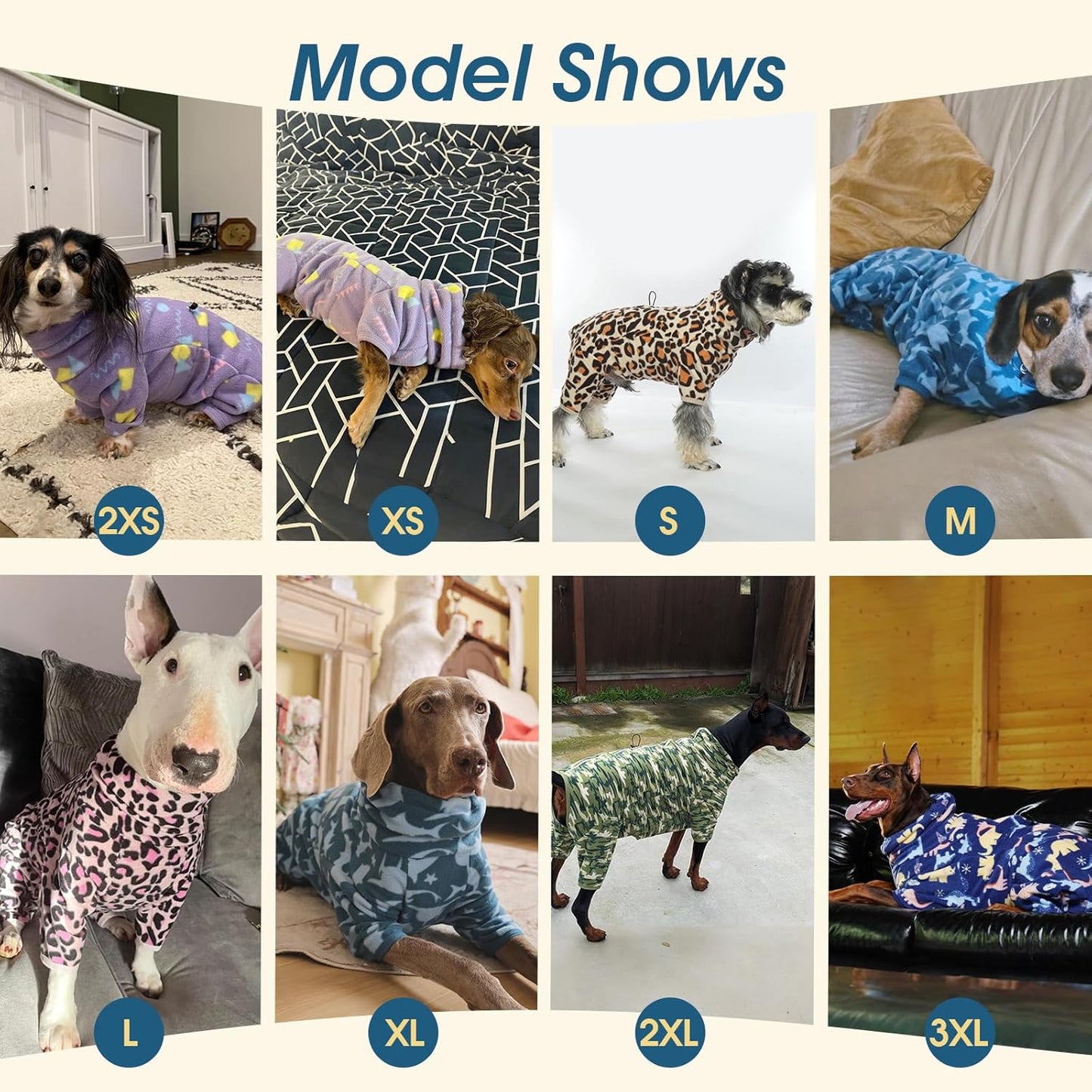 ROZKITCH Large Dog Pajamas Soft Fleece Pullover Pajamas, Pet Windproof Warm Cold Weather Jacket Vest with Reflective Zipper, Jumpsuit Apparel Outfit Clothes for Large Dog Dinosaur XL