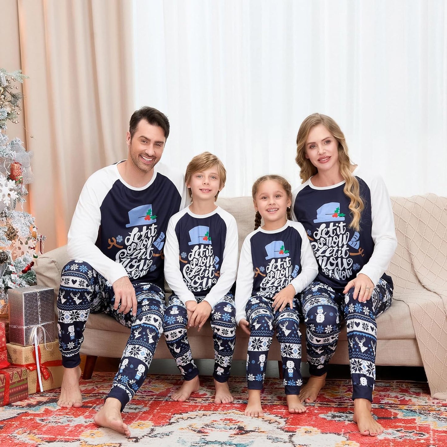 Matching Family Christmas Pajamas Set - Xmas Sleepwear PJs