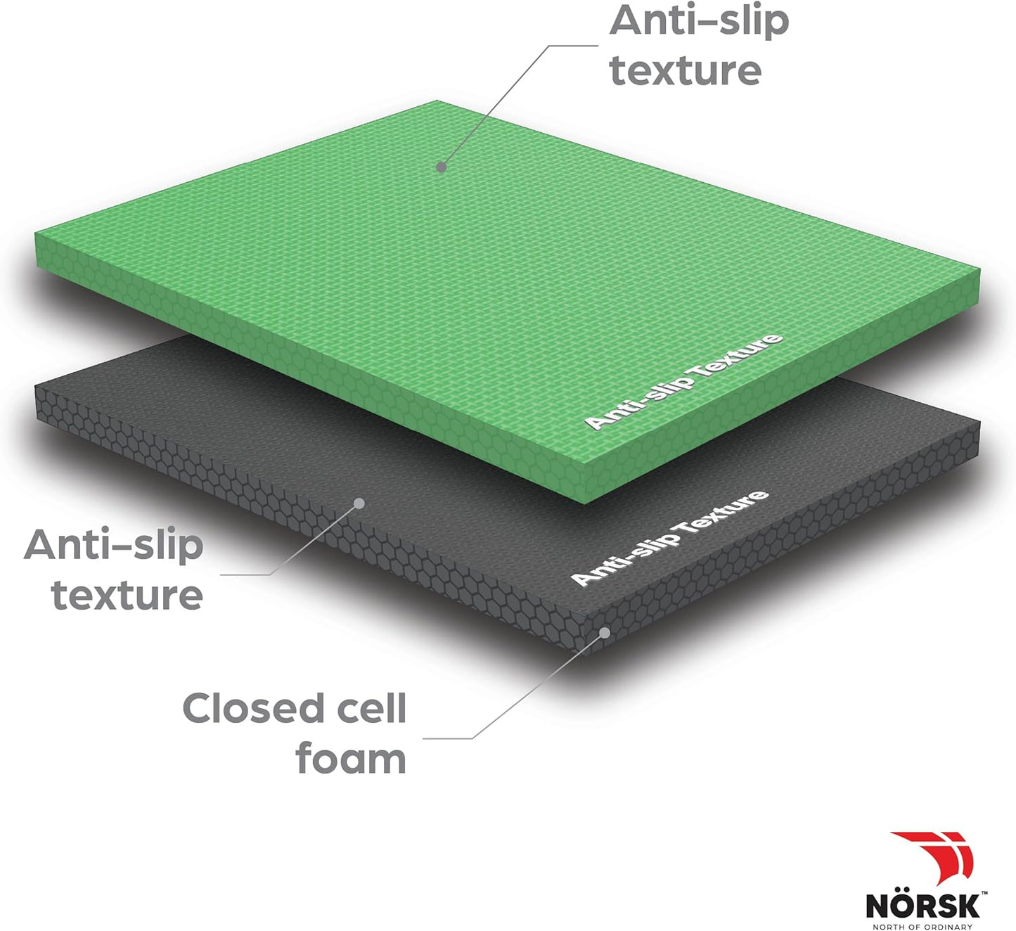 Norsk Reversible Kids Puzzle Play Mats 1/2" Thick EVA Interlocking Foam Tiles (Multicolor/Black 16 Tiles - 64 sq. Ft. 1/2" Thick)