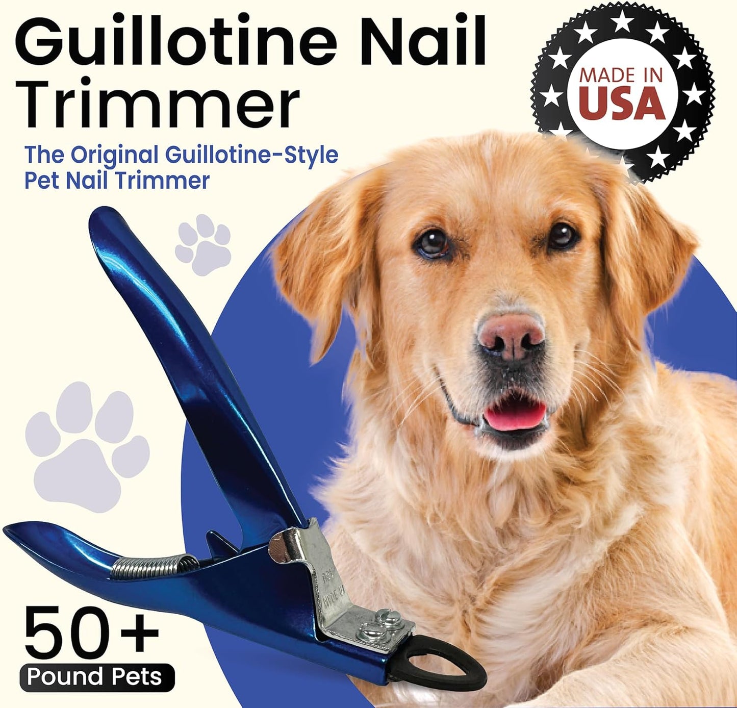 Resco Original Deluxe Dog, Cat, and Pet Nail/Claw Clippers. Best USA-Made Trimmer, More Colors & Sizes, PF0725