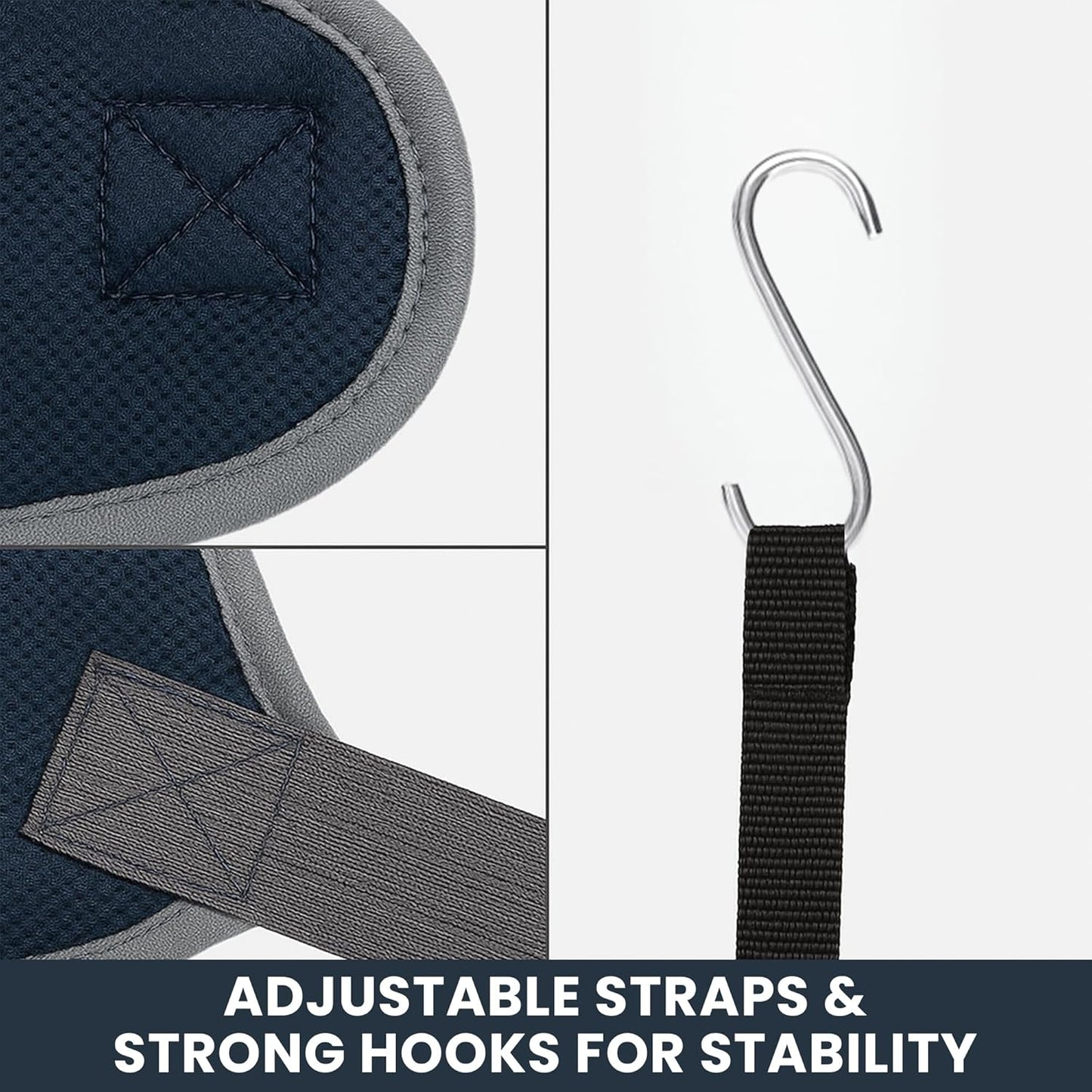 Grooming Hammock Kit for Dogs & Cats, Includes Hammock Harness, Nail Clippers, Nail File, Grooming Glove, Dematting Comb, S-Hooks, Carabiners & Storage Bag for Easy Home Grooming small (75Ć49) cm