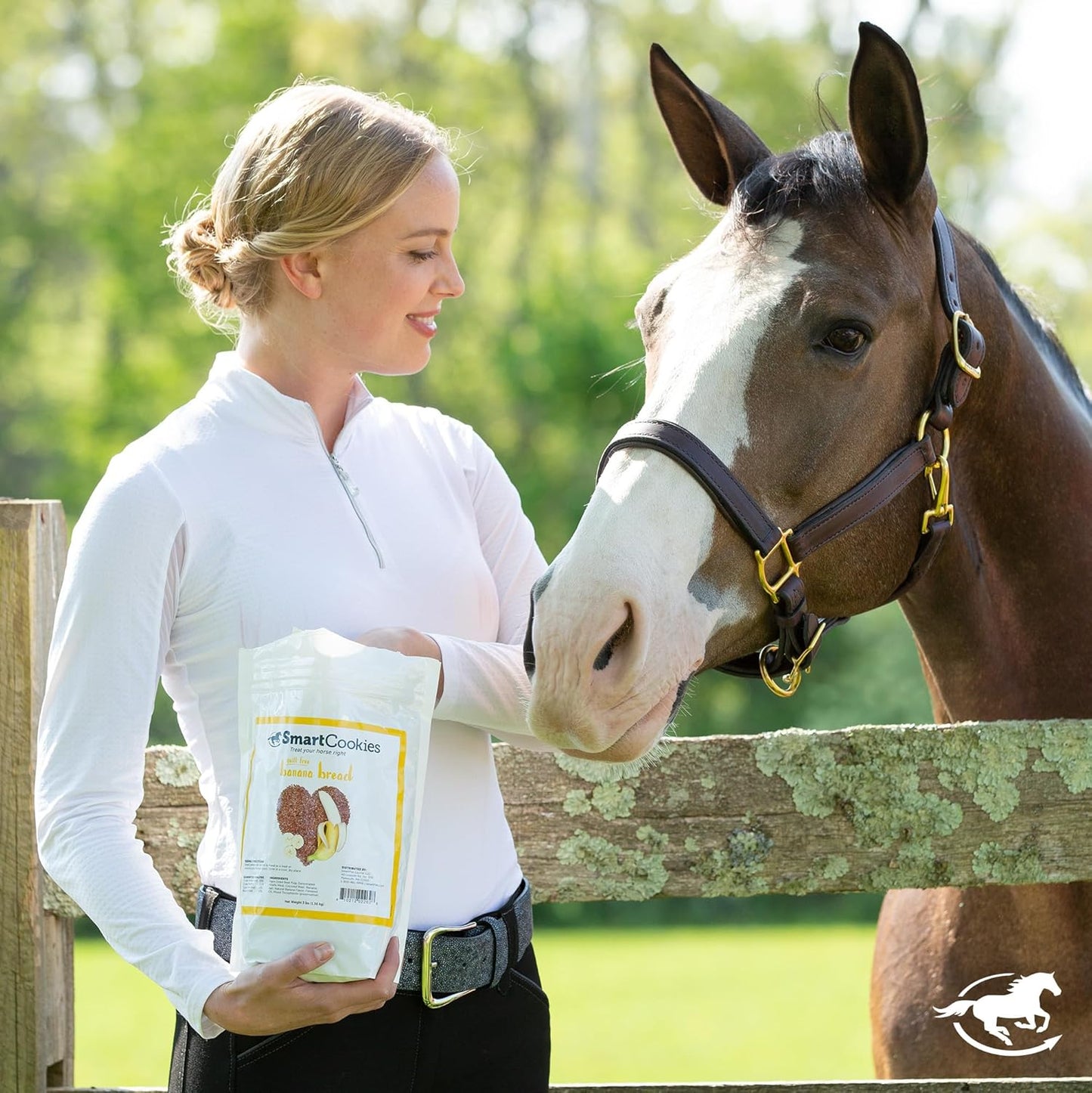 SmartEquine SmartCookies | Healthy Treats for Horses Made from Coconut Meal, Beet Pulp, Alfalfa, and Flaxseed Oil | No Sugar Added Horse Treats | Banana Bread Flavor Cookies for Horses, 3 lb Bag