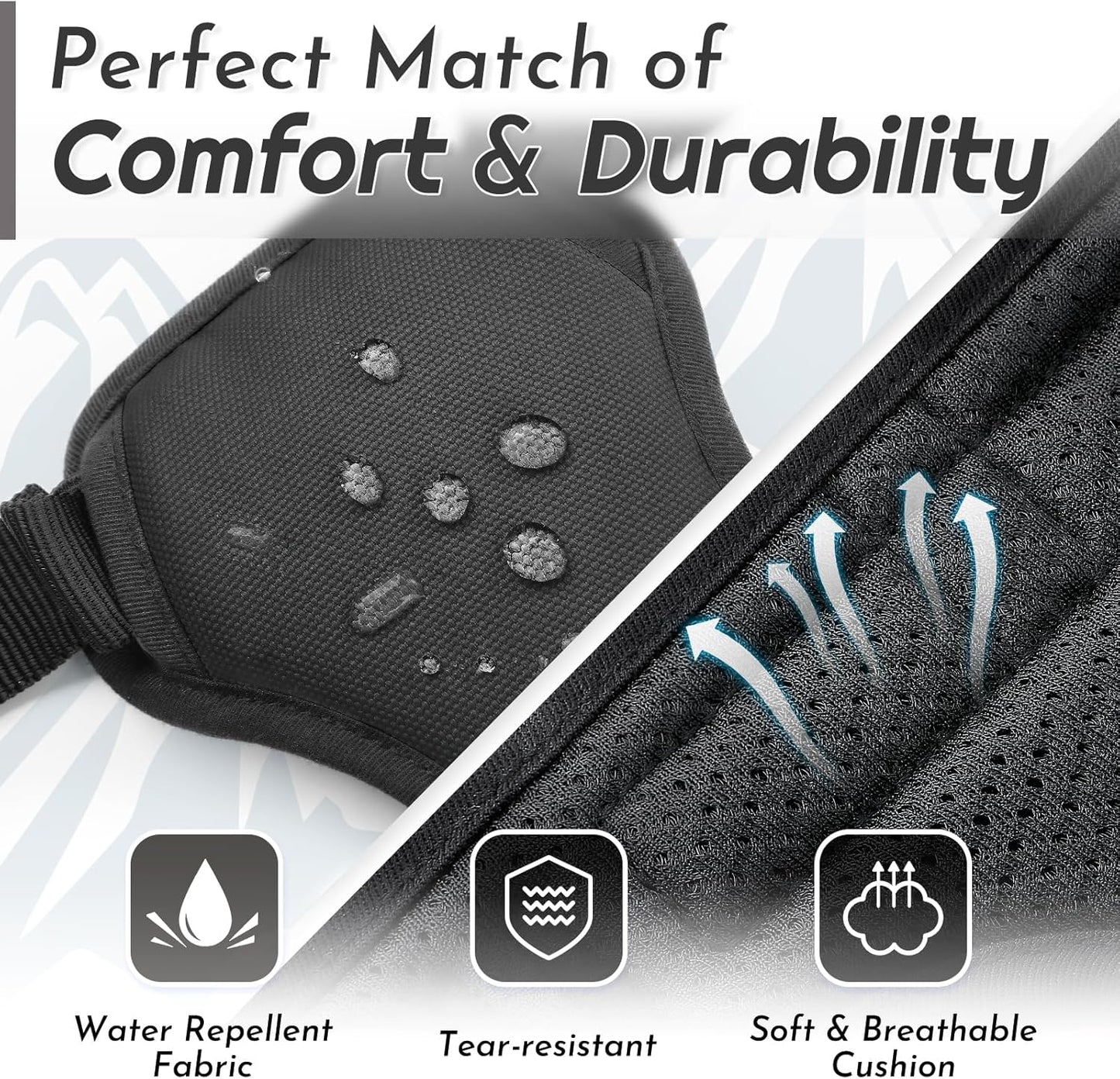 Eagloo Dog Harness for Large Dogs, No Pull Service Vest with Reflective Strips and Control Handle, Adjustable and Comfortable for Walking, No Choke Pet Harness with 2 Metal Rings, Black, L