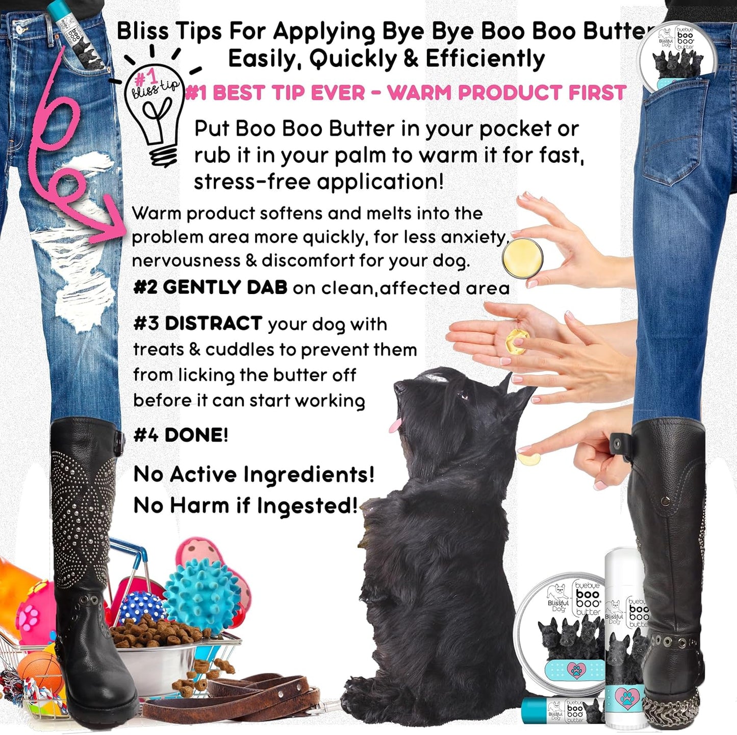 The Blissful Dog Scottish Terrier Boo Boo Butter, 0.50 Ounce