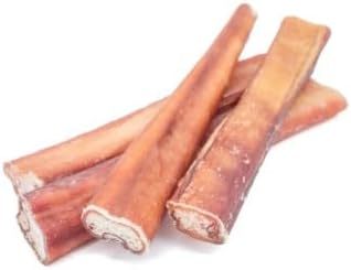 Pets Plus Premium Dog Treats – 5 Pack Thick Bully Sticks | All-Natural, Long-Lasting Dog Chews, High-Protein Healthy Treats for Small, Medium & Large Dogs