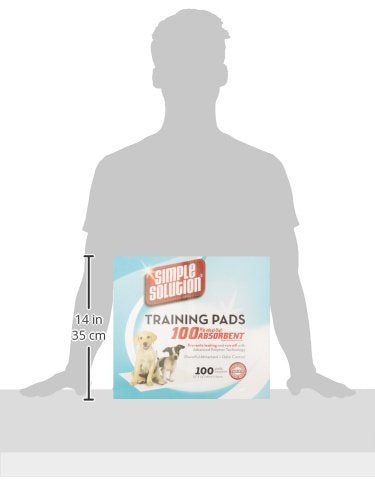 Simple Solution Puppy Training Pads – Large Leak-Proof Potty Pads for Dogs – Disposable with Odor Control and Absorbent Core for Floor Protection – 23 x 24 Inches – 100 Count