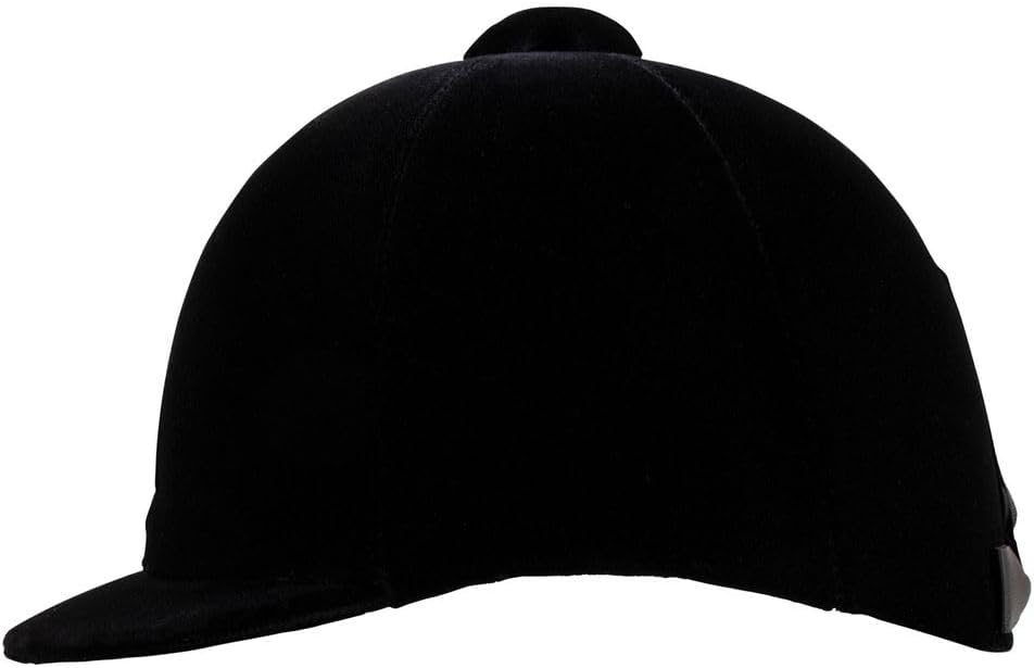 Dura-Tech Velvet Horse Riding Hunt Cap | Classic English Equestrian | Hunter Class Elegance | Use in Breed Show | Color Black