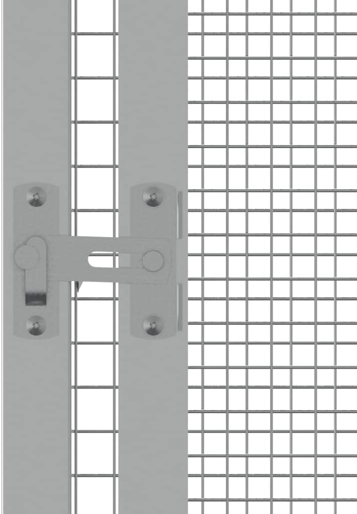 Steel Bird Cage, Large Flight King Bird Cage for Cockatiels African Grey Quaker Amazon Sun Parakeets Green Cheek Conures Pigeons Parrot Bird Cage Birdcage, Gray 84.1"x85.6"x83.3"