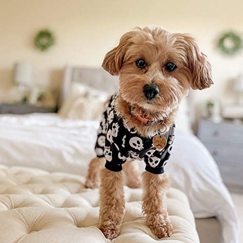 CuteBone Dog Halloween Pajamas Puppy Onesies Small Dogs Soft Pjs Coat Cat Apparel Comfy Pet Christmas Clothes Outfit Doggie Bodysuit P11L