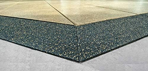 American Floor Mats - Extreme Rubber Gym Tiles - 1 Inch Thick Colorful Rubber Gym Tiles - Superior Shock and Sound Absorbing Tiles - 10% Gold 10 Tile Pack (Covers 40 Sq Ft)