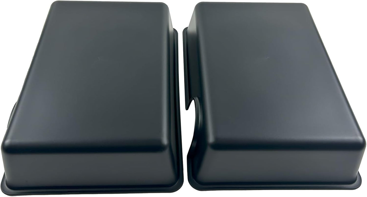 Large 2 Pcs Humid Hideout Cave for Reptiles, Snake Hide for Ball Pythons, Gecko Hide, Leopard Geckos, Bearded Dragons,Compact Terrarium Decor with Easy-Clean Design (9.5"x6.7"x2.2")