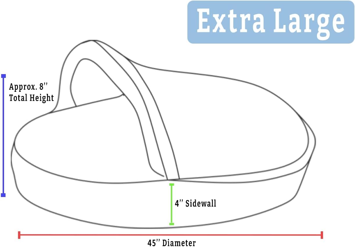 Snoozer Luxury Cozy Cave Pet Bed, Wag Collection, Extra Large - Ramey Gray