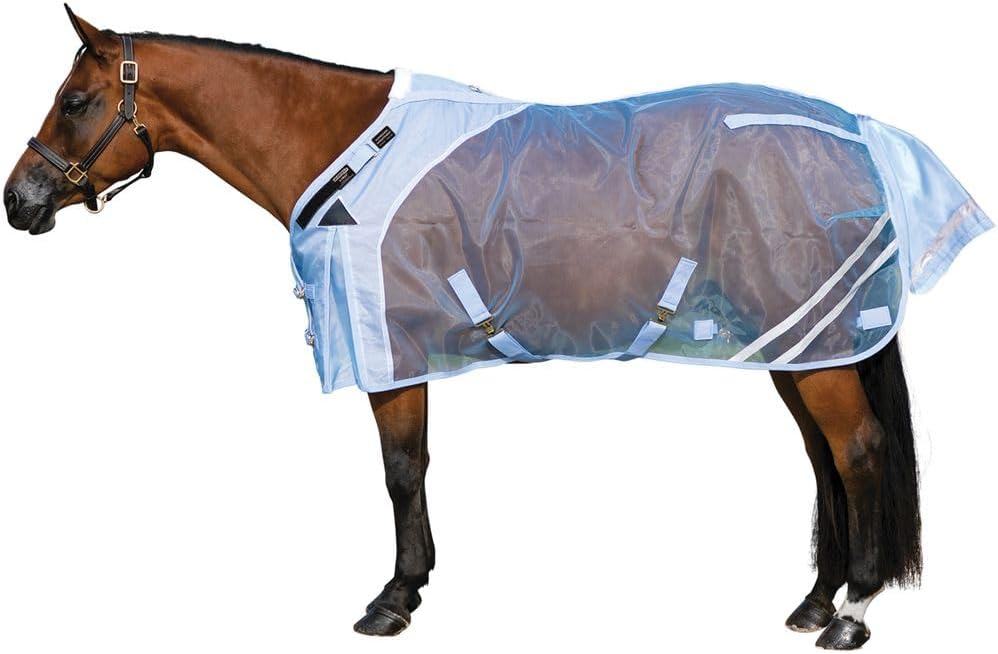 Schneiders Mosquito Mesh II Adjusta-Fit Horse Fly Sheets | Insect & UV Protection for Horses | Durable 350D Mesh | Reflective Safety Stripes