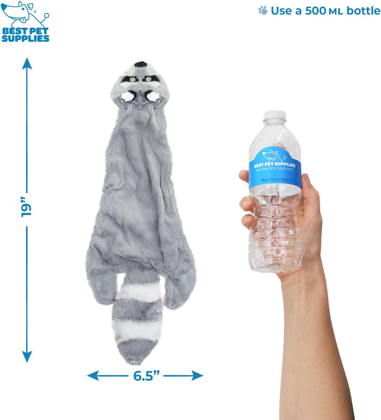 Best Pet Supplies Interactive Squeaky Dog Chew Toy, Ideal Dog Toys for Chewers, Small, Medium & Large Dogs, and Fetch Lovers - Pack of 4 (Various Style-Color), Medium