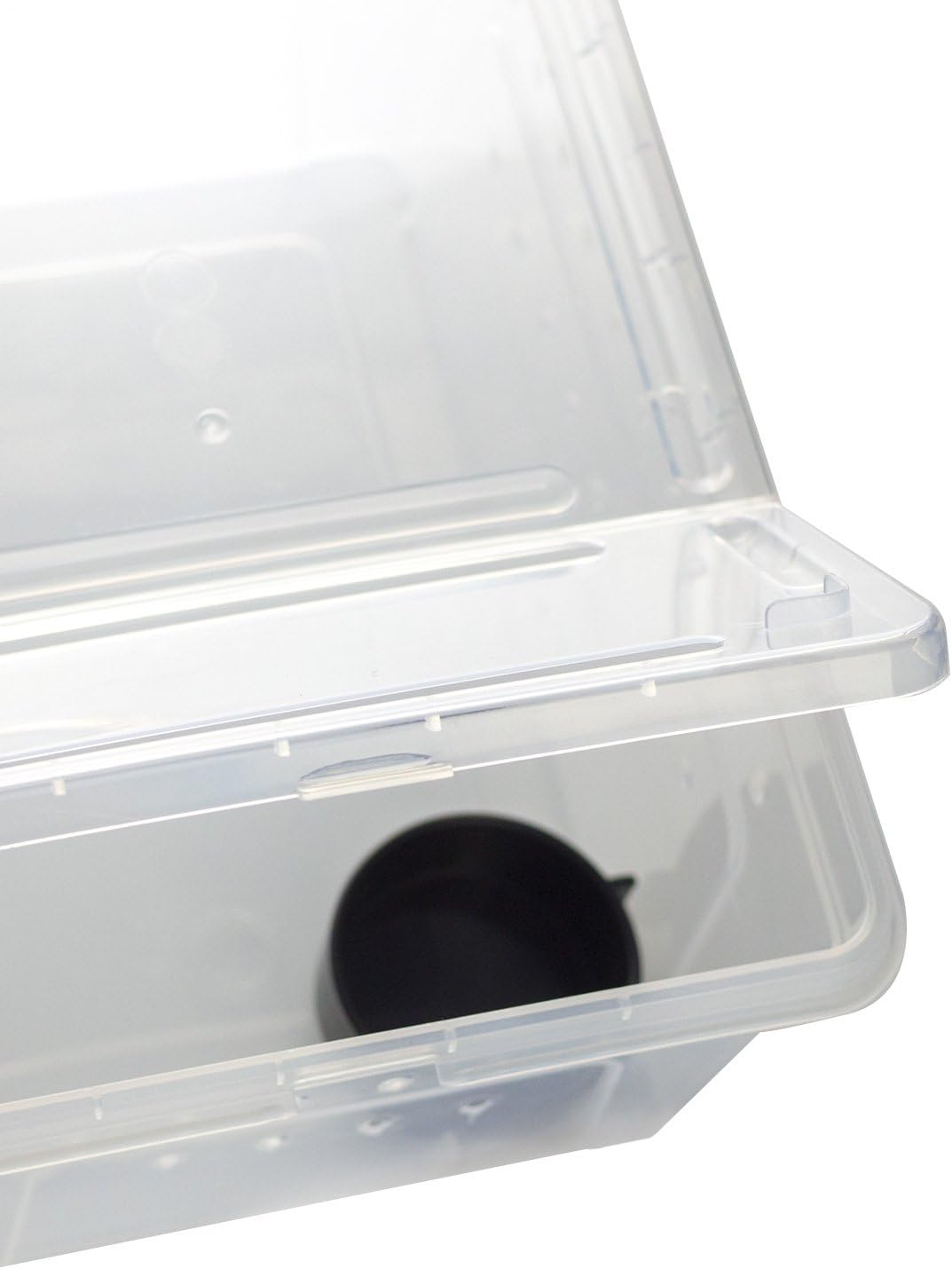 OMEM Portable Reptile Terrarium Habitat for Mini Pet Houses Breathable Holes Stackable Container (2PCS-M)