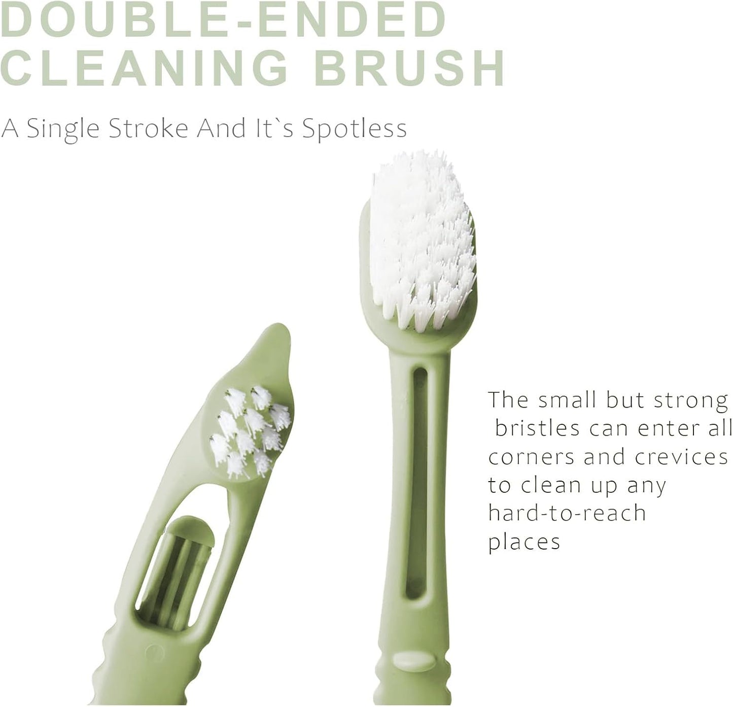 Bird Cage Cleaning Brush with Long Ergonomic Handle - Durable Bristlesfor Cleaning Parrot Cages, Kennels, and Perches,Removes Poop and Keeps Bird Cages Fresh,Essential Bird Cage Accessory