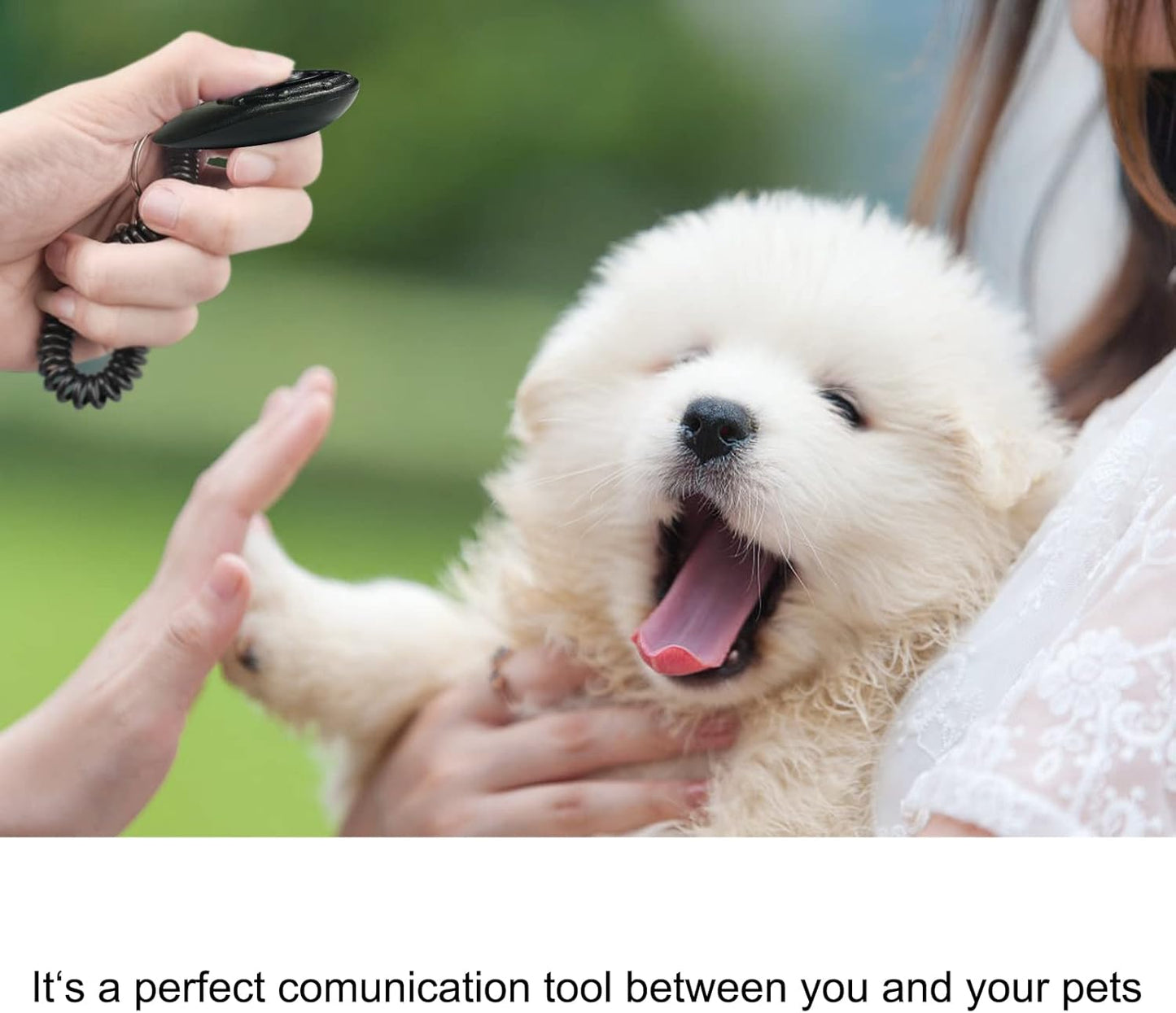 Diyife Dog Clicker for Training, 2 Pack Dog Training Clicker, Clicker Dog Training with Wrist Strap, Pet Training Clicker, Perfect for Dog Cat Puppies Behavioral Training (Black and Water Lake Blue)