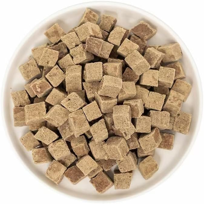Organic Freeze Dried Dog & Cat Treats - Single Ingredient, Grain Free Food Toppers for Healthy Pets, No Fillers or Preservatives (3 Bag, Beef)