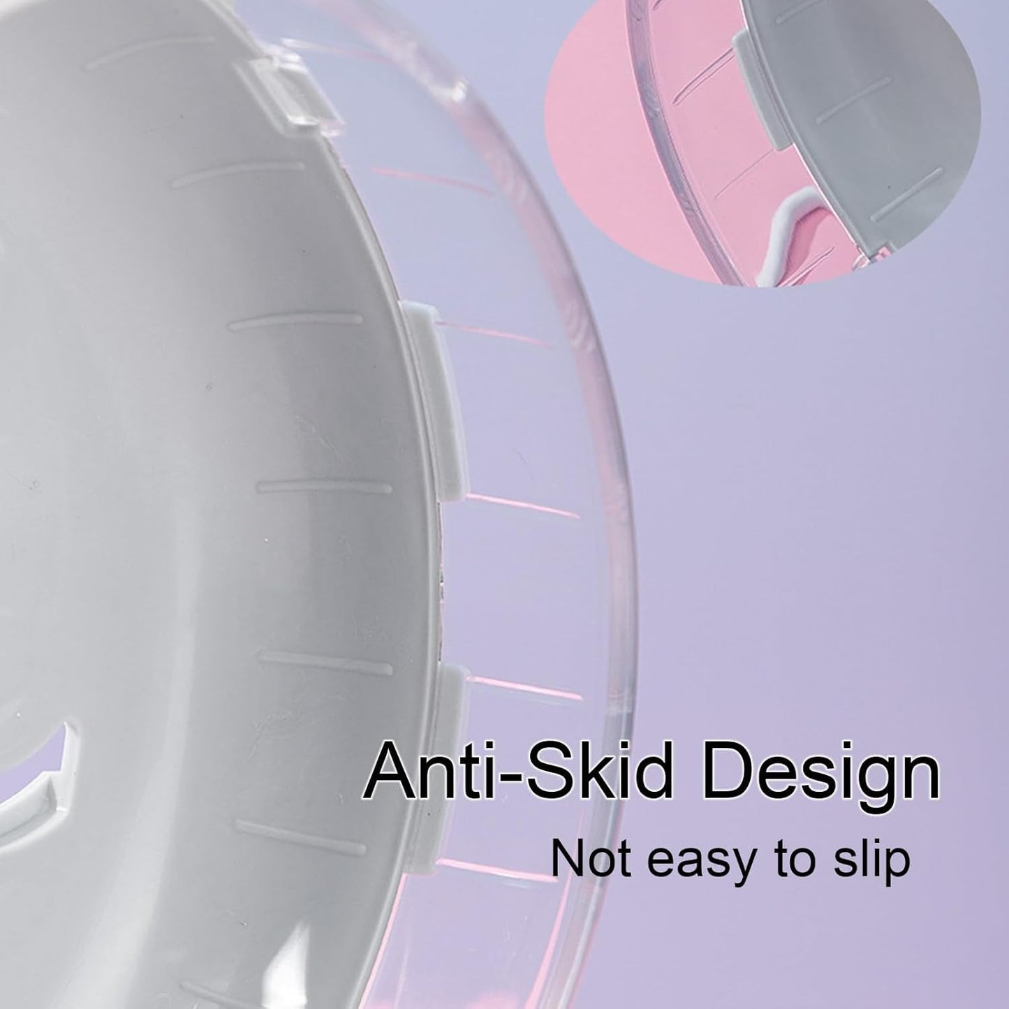 Jeeone Silent Hamster Wheel 7 inch, Hamster Exercise Wheel, Height-Adjustable Hamster Wheel Cage Accessories, Hamster Running Toys Small Animals Exercise Wheels (Blue)