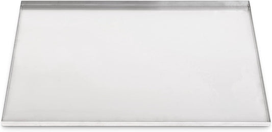 41.25" x 26.75" Metal Replacement Dog Crate Pan Chew Proof Crack Proof Pet Kennel Tray Central Dog Training Crate Pan Pet Supplies, Stainless Steel, 1" H