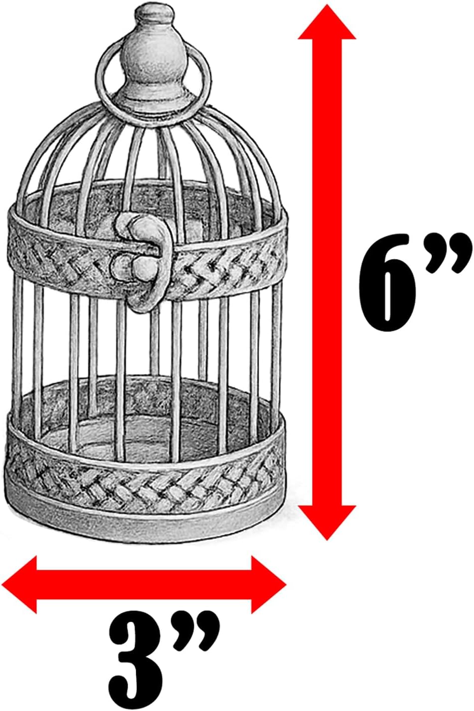 Vela Lanterns Bird Cage Decor Candle Holder Lantern Decorative Wedding Table Centerpiece Decorations, Gold, Small, Set of 4