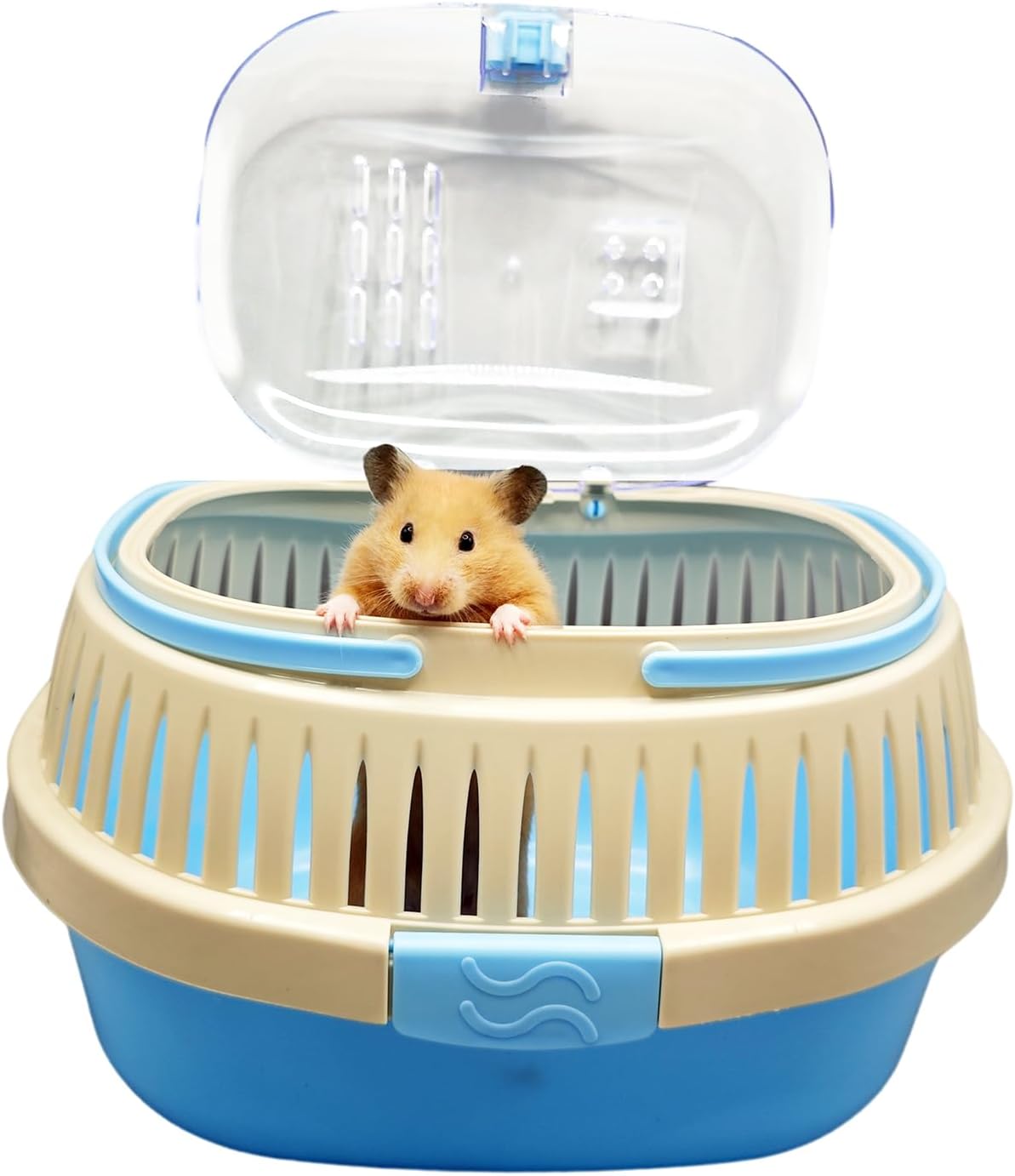 Hamster Carrier Guinea Pig Carrier 13 X 11 X 8 In Portable Hamster Travel Cage with Ventilation Holes Outdoor Small Animal Carrier for Rat Gerbils Rabbit Hedgehog Squirrel Mouse Sugar Glider