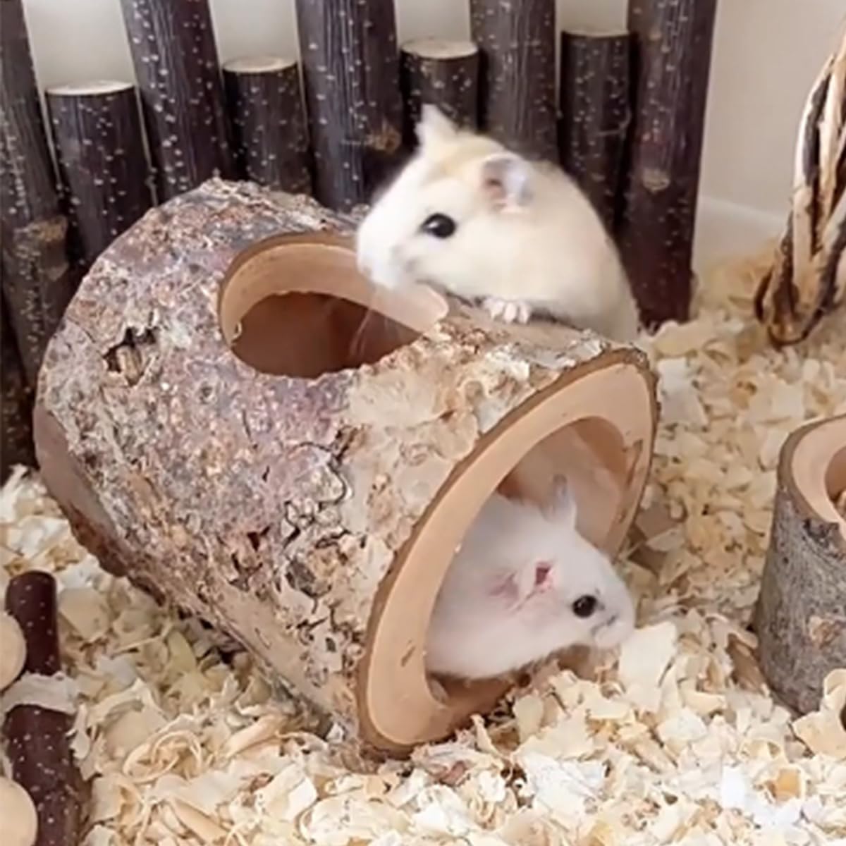 Habitat House Hideout for Hamster Mice, Gerbils Mouse and Other Small Size Animal Pets