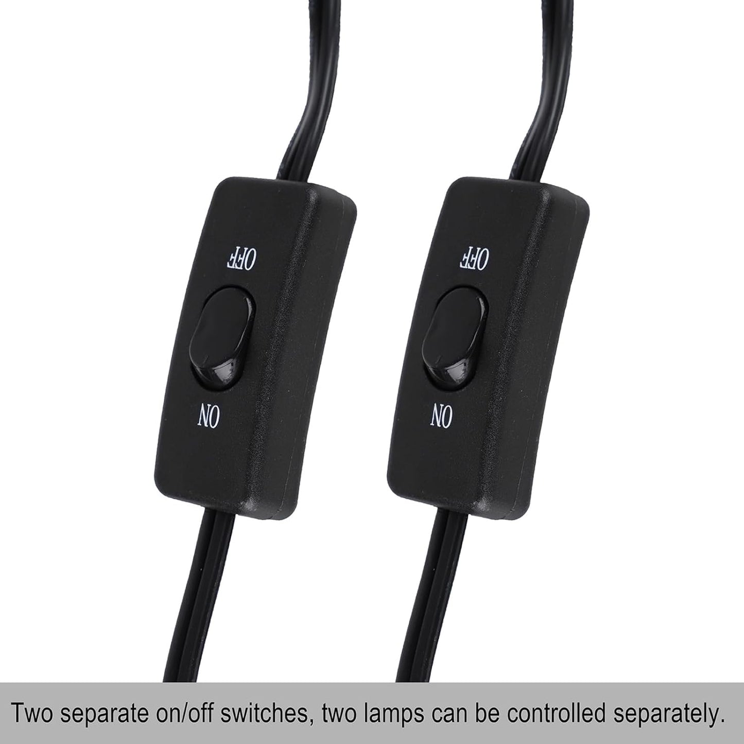 DXOPHIEX 15 inch Dual Reptile Light Fixture, Max 150W Reptile Heat Lamp with 2PCS 150W Ceramic Heat Emitter, Double Dome UVB Light Fixture for Terrarium and Tortoise Habitat