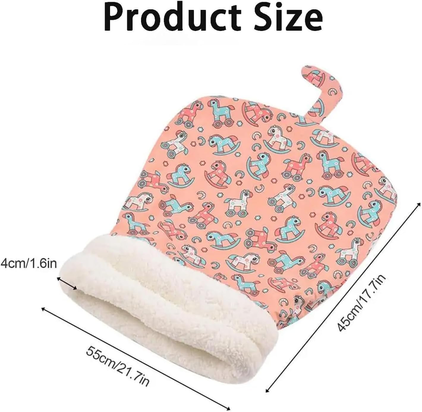 Cat Sleeping Bag - Cozy Pet Nest, Soft Fluffy Washable Bed Cave, Blanket for Indoor Cats (C)