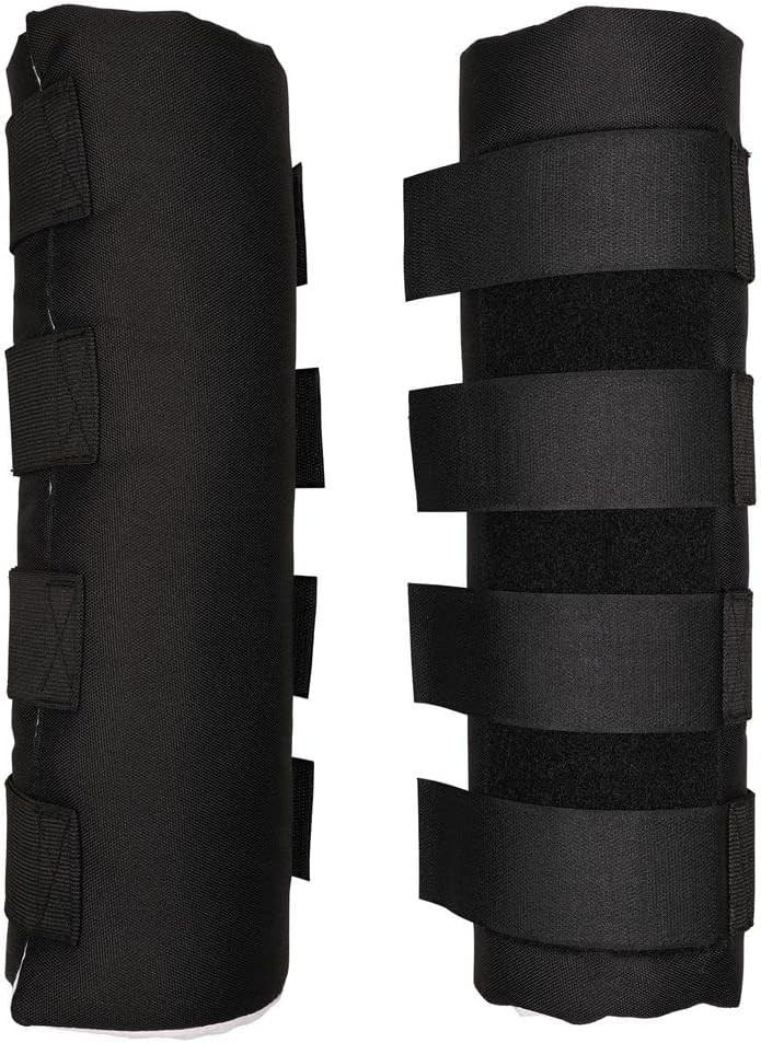 Dura-Tech Quick Wrap No Bow Leg Wraps for Horses | Size 14" | Color Navy | Exceptional Leg Coverage | Versatile Use | Secure and Easy Application | Sold in Pairs