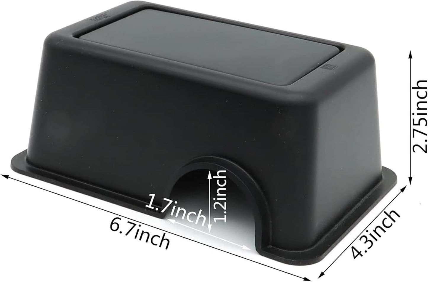 Reptile Hide Box Snake Hide Feel Secure and Safe, Gecko Hide (Black, Small 4 Pcs)