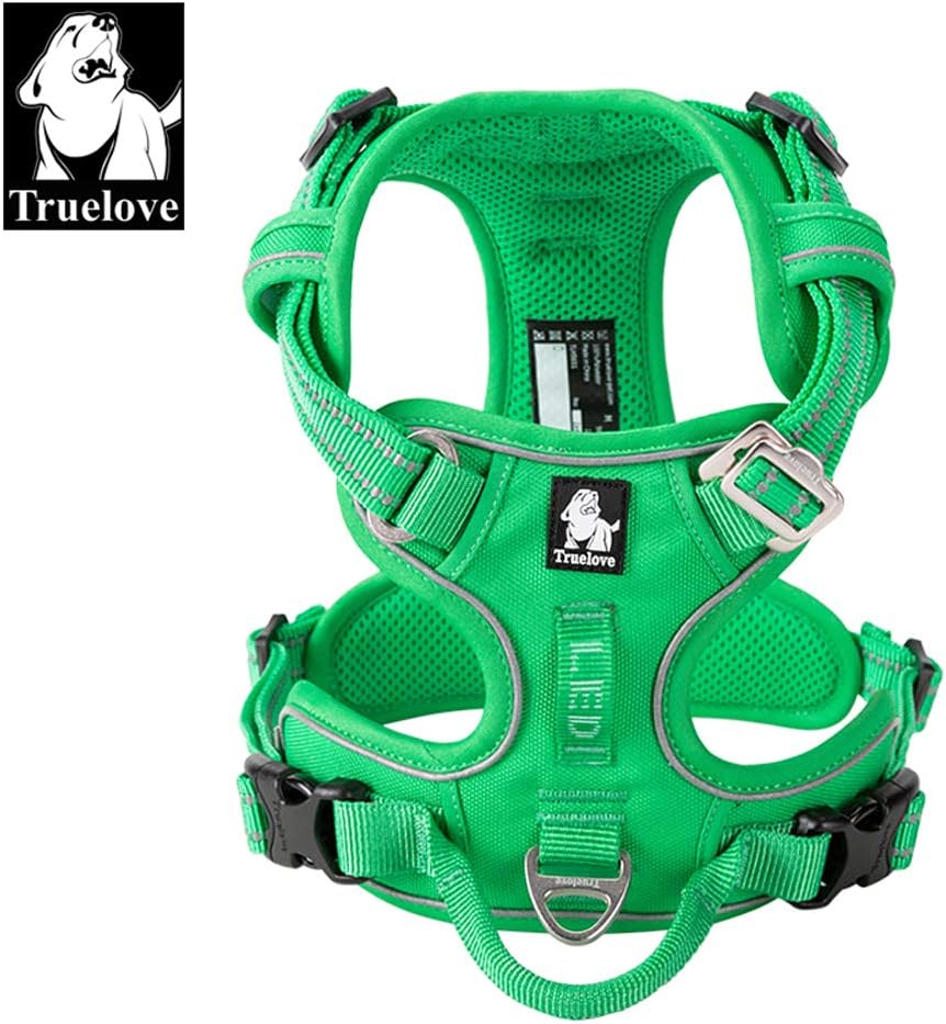 TRUE LOVE Truelove Dog Harness No Pull Nylon Reflective Pet Harness Adjustable Comfortable Control Step-in Brilliant Colors TLH56512
