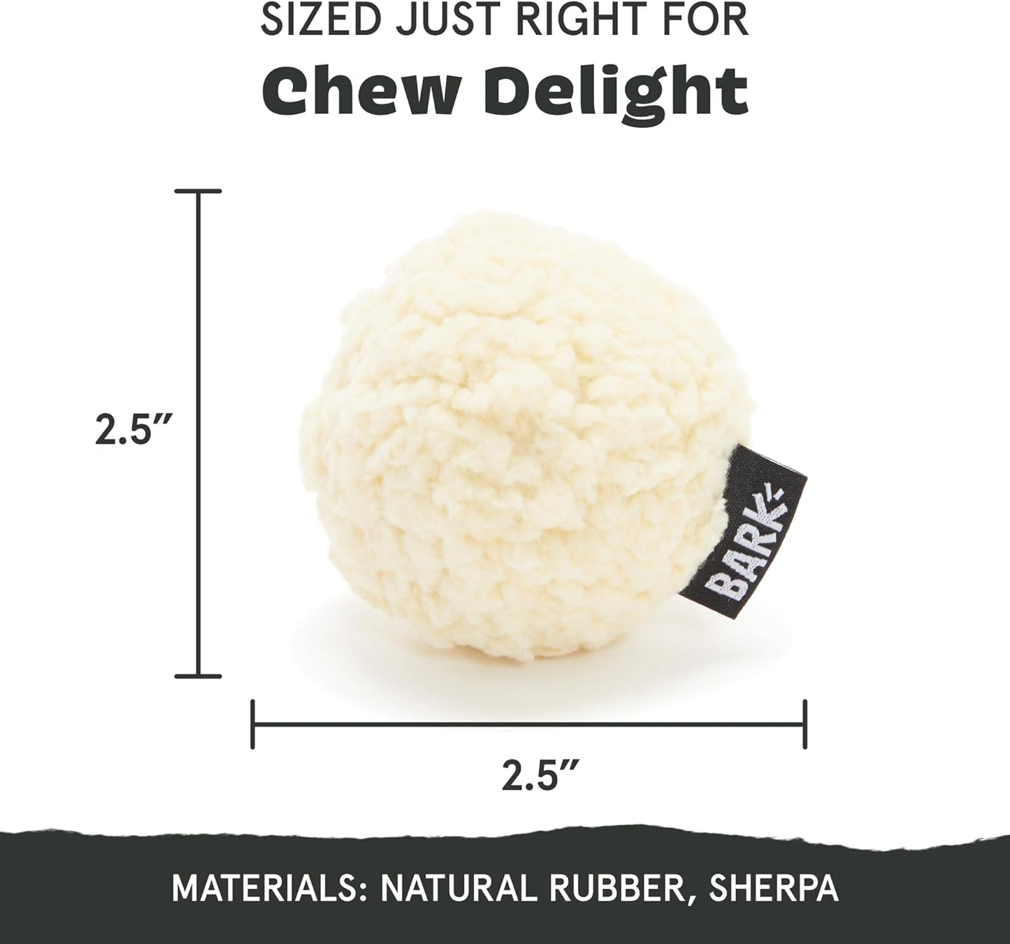 Barkbox Potato 2-in-1 Dog Toy - Tough Plush Squeaky Chew Toy for Large Dogs | Large