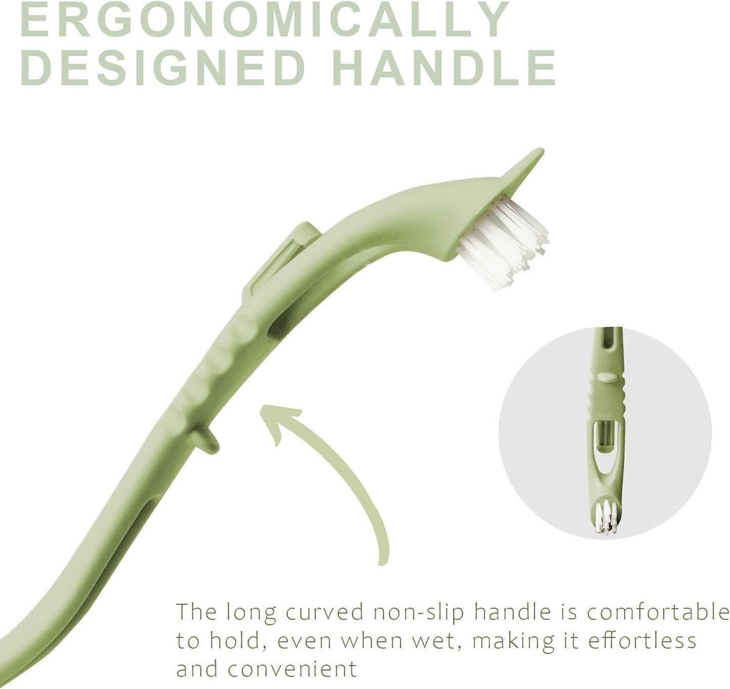 Bird Cage Cleaning Brush with Long Ergonomic Handle - Durable Bristlesfor Cleaning Parrot Cages, Kennels, and Perches,Removes Poop and Keeps Bird Cages Fresh,Essential Bird Cage Accessory