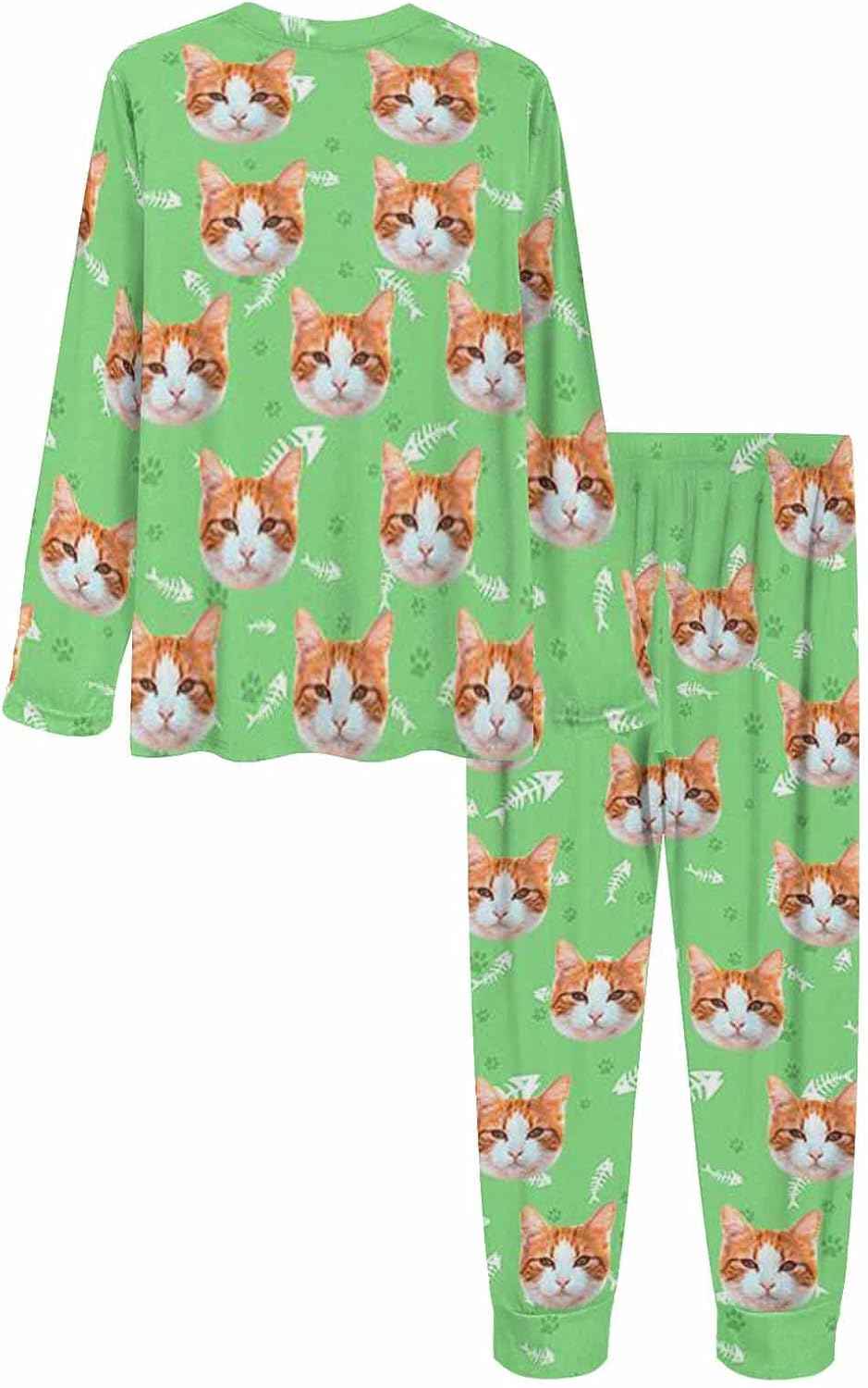 MyPupSocks Custom Face Pajamas Sets for Women, Personalized Photo Sleepwear XS-XXL