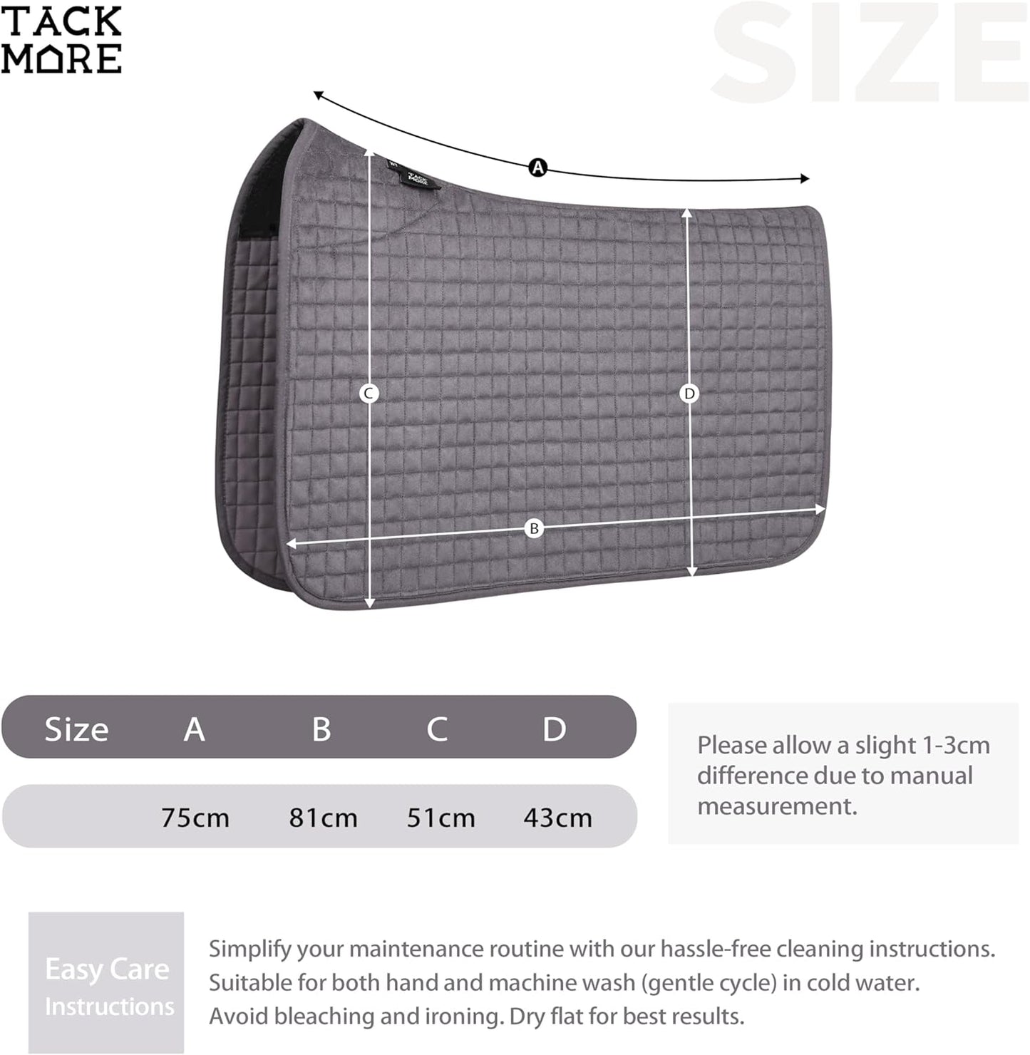 Tackmore Western Saddle Pad Breathable, Shock-Absorbing Saddle Pad