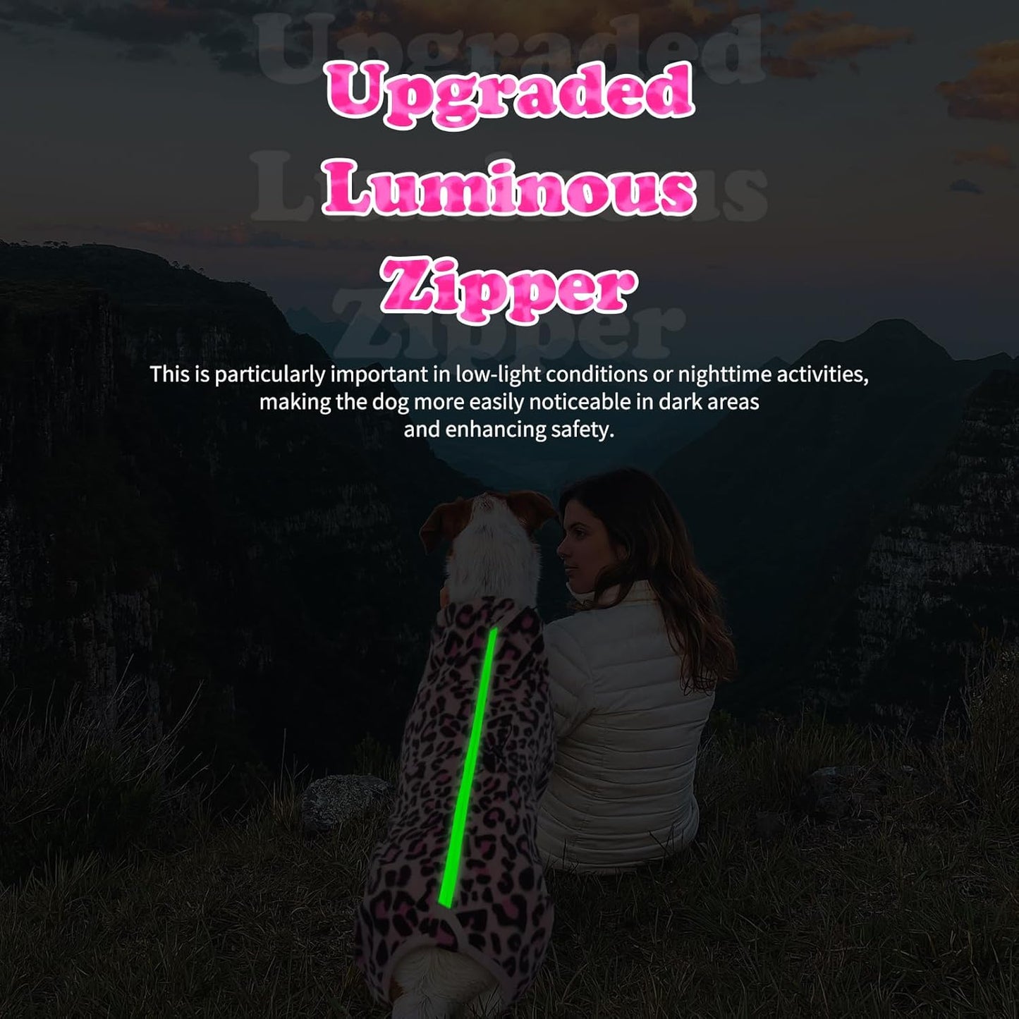 ROZKITCH Camo Winter Dog Coat, Pet Windproof Warm Cold Weather Jacket Vest with Luminous Zipper, Jumpsuit Apparel Outfit Clothes for Small Medium Large Dog L-Pink XL