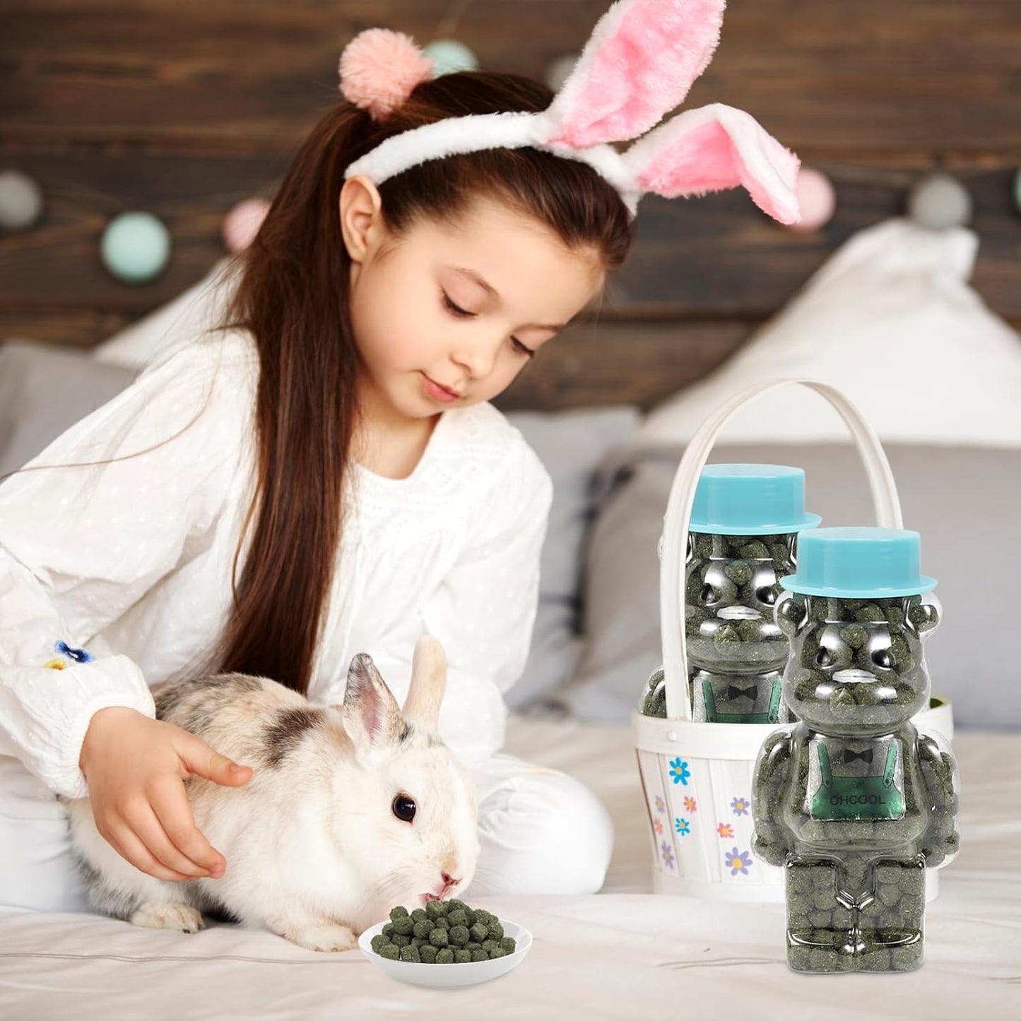 Timothy Hay Cubes 11 oz -100% Natural Timothy Hay Made for Rabbits Sulcata Tortoise Guinea Pig, 11 oz