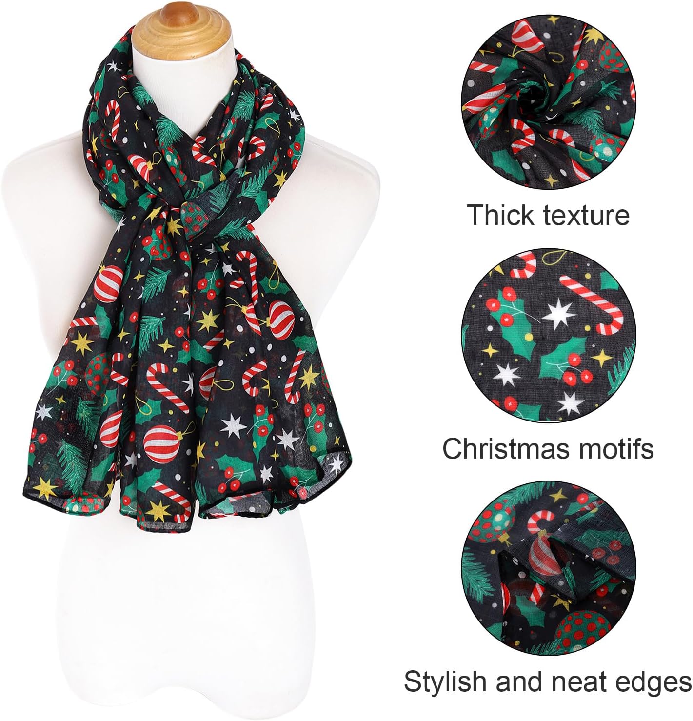 E-Clover Fashion Scarf for Women Lightweight Scarves Shawl Wrap for Spring/Summer Winter