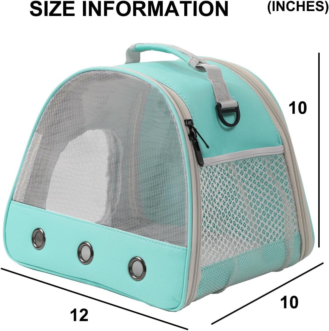 Guinea Pig Carrier,Guinea Pig Carrier for 2,Ventilation Carrier for Bearded Dragon,Reptile Travel Carrier for Lizards Sugar Glider Hedgehog Rat Parrot Birds,Airline Approved Green