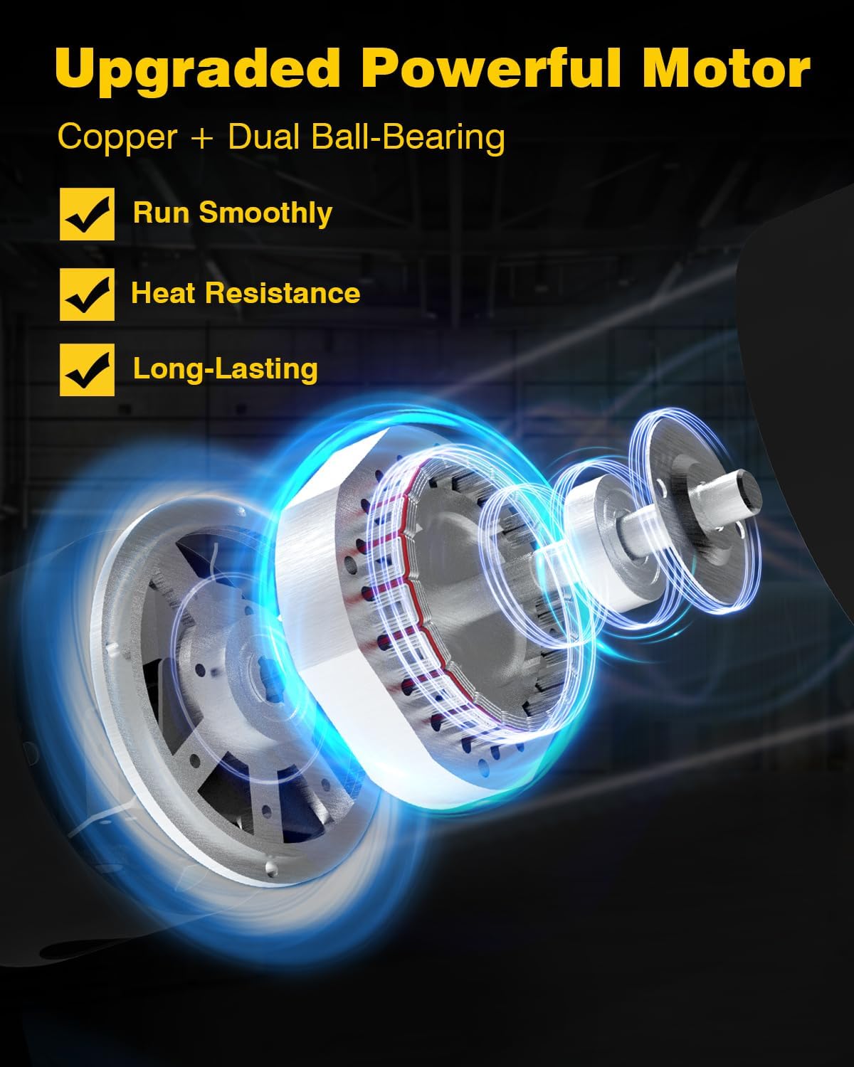 VENTISOL 20 Inch Wall Mount Fan Oscillating, 5500 CFM High Velocity Industrial Fans with 3 Speeds for Garage, Shop, Warehouse, Workshops, Cover Patio, ETL Listed