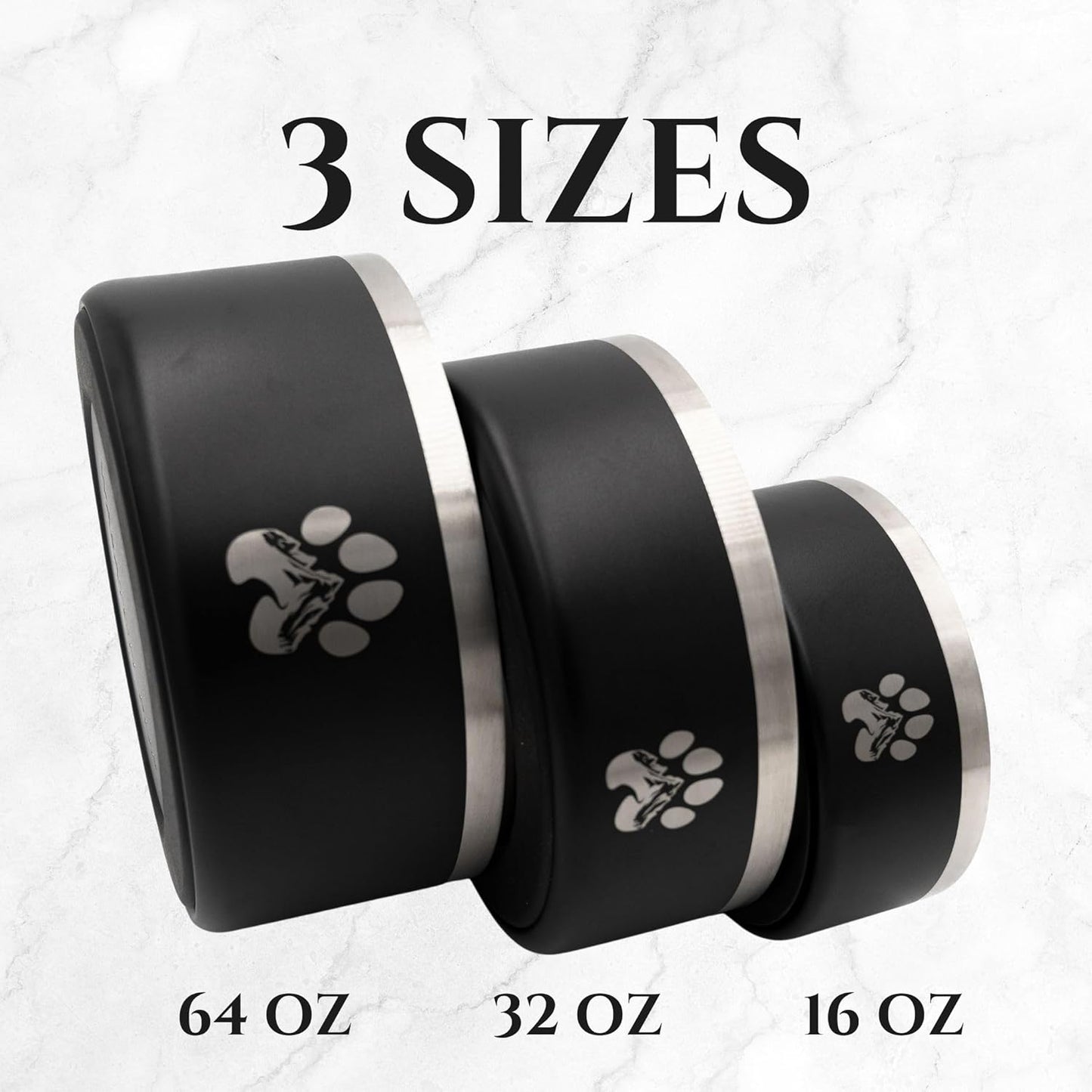 Stainless Steel Dog Bowl for Small-Large Dogs | Double Wall Insulated, Non-Slip Base Heavy Duty Water and Food Bowls for Dogs & Cats | Pet Safe BPA Free & Dishwasher Safe | 16 Oz - Red