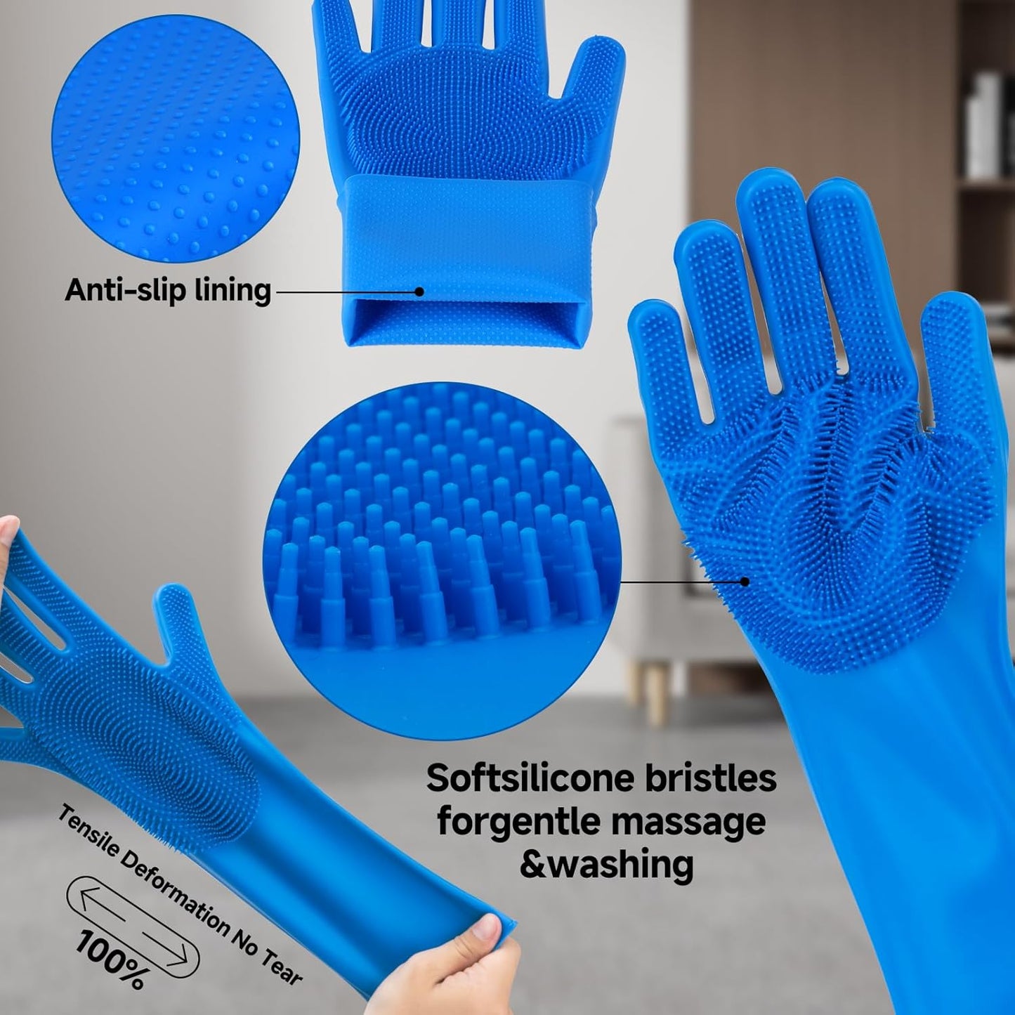 3-in-1 Pet Steam Brush Set for Dogs & Cats, Grooming Comb with Spray, Defur Tool, Water-Free Shampoo, Bath Gloves,Bath Brush, Tooth & Ear Brush, Towel (11PCS)